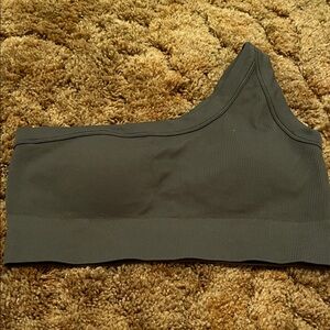 DSG off shoulder  olive green  ribbed top or braApparel